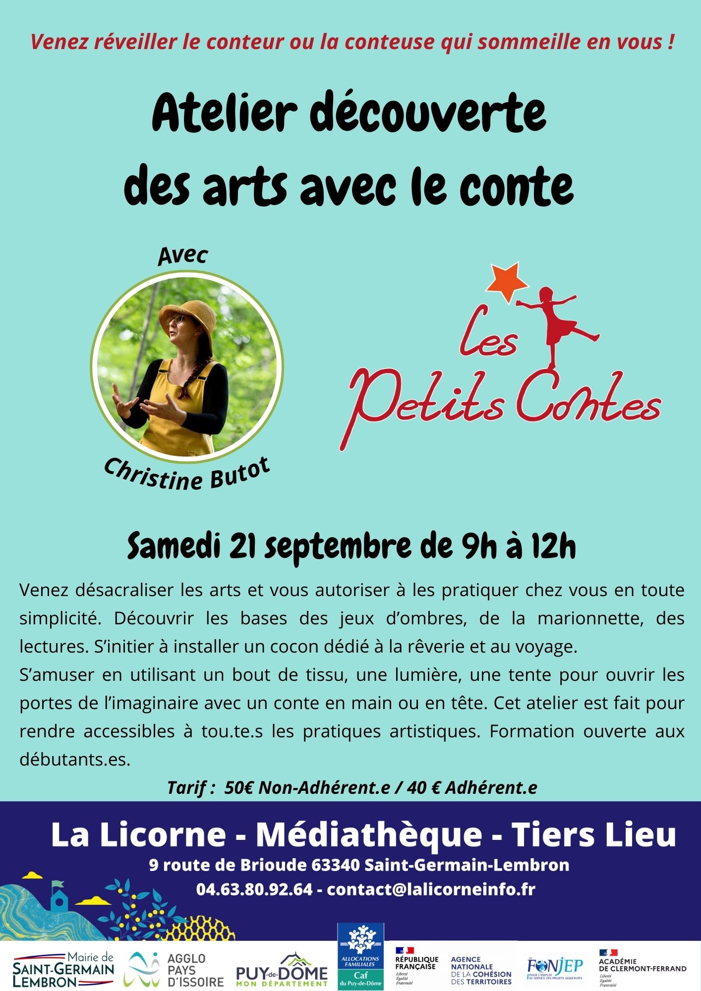 Atelier découverte des arts avec le conte