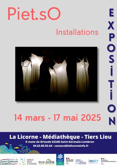 Exposition de Piet.sO, installations