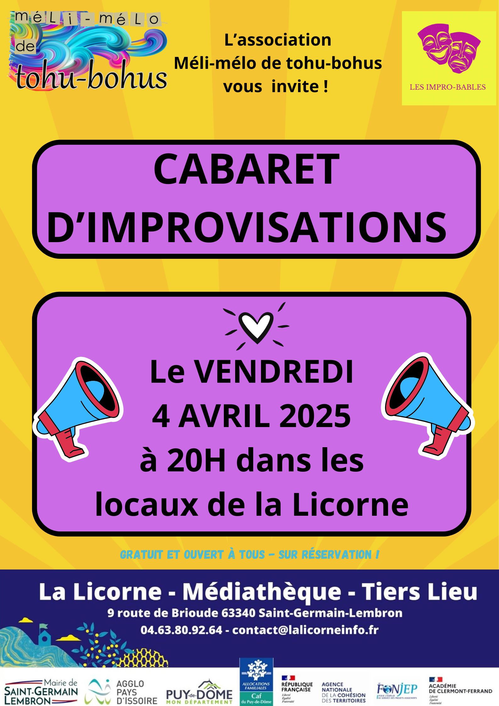 soirée cabaret d'improvisations