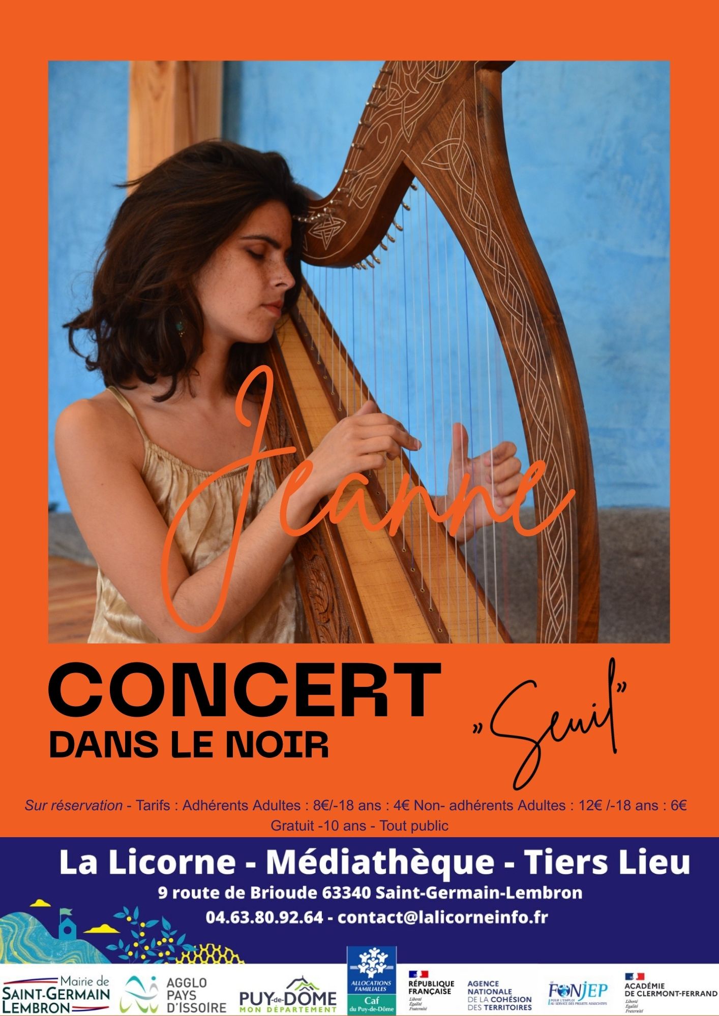 concert dans le noir avec Jeanne