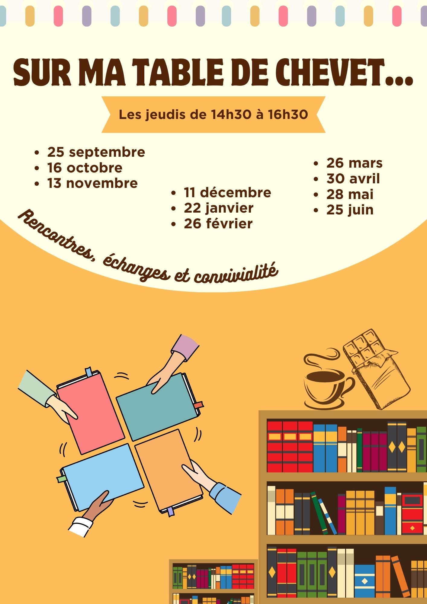 sur ma table de chevet ...