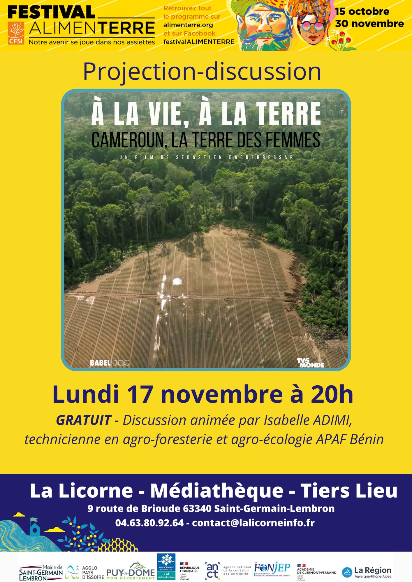 ciné-débat Festival ALIMENTERRE