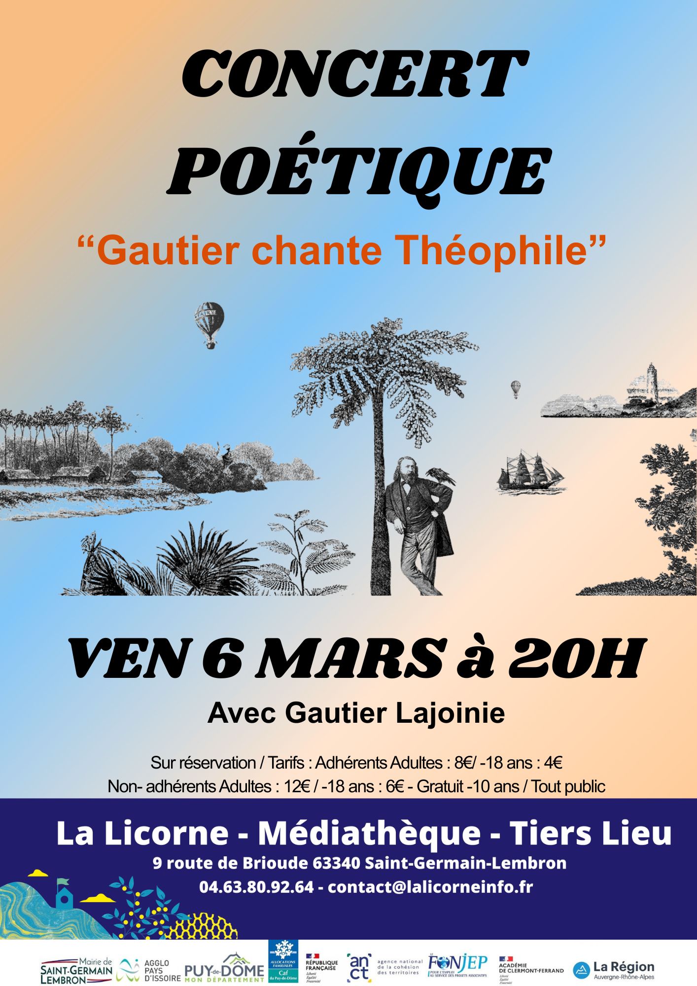 Concert poétique : Gautier chante Théophile
