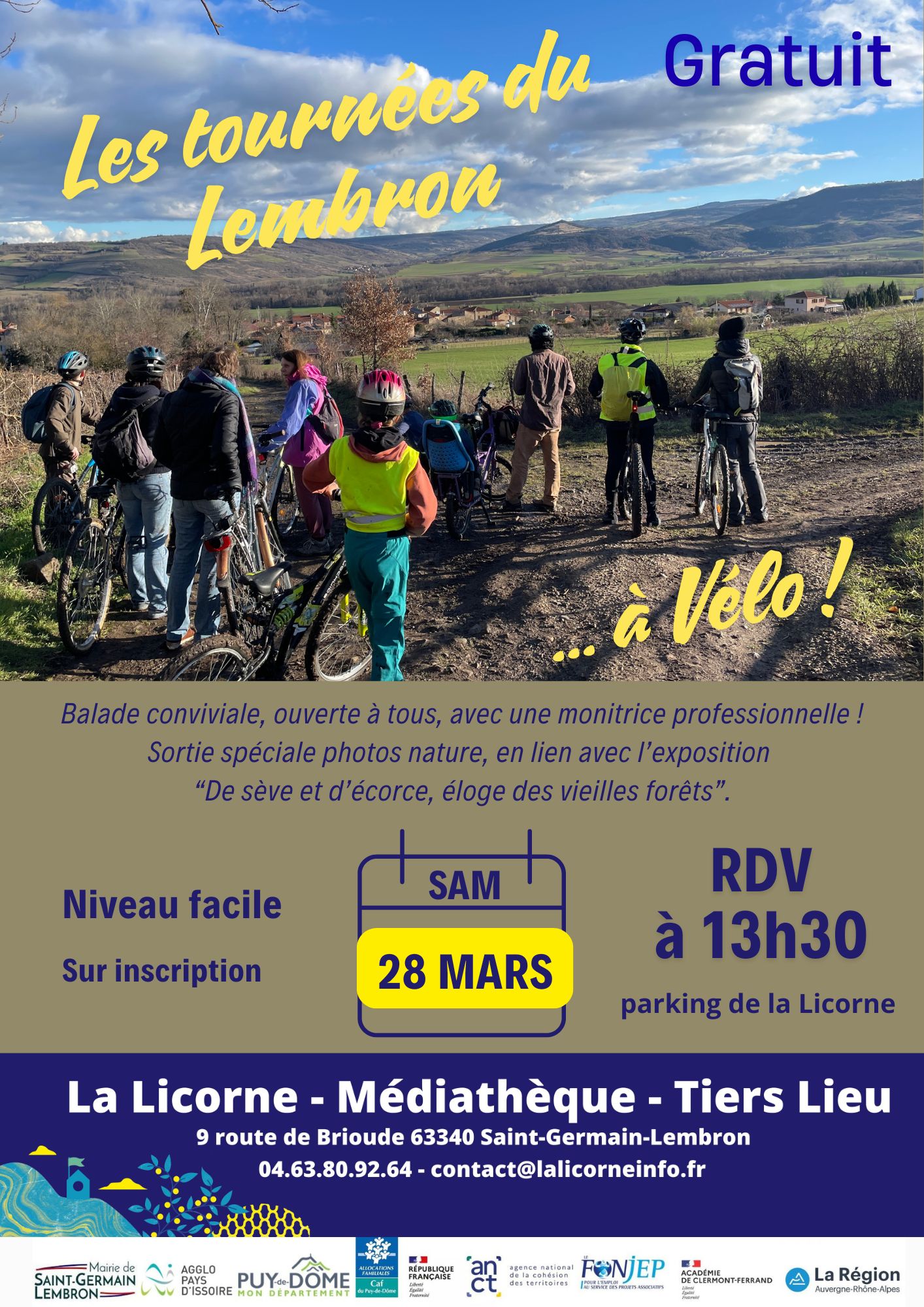 Les tournées du Lembron à vélo !