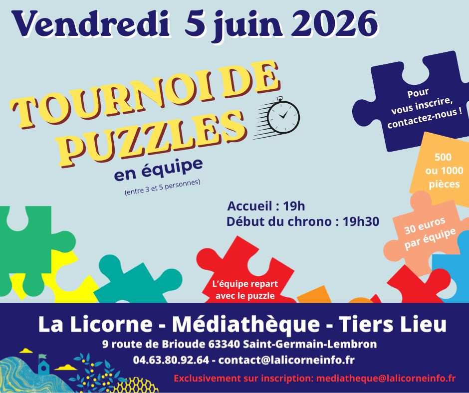 Tournoi de puzzle en équipe